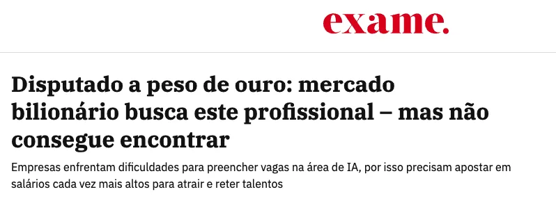Exame: Disputado a peso de ouro